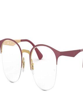 NEW RAY BAN RB 6422 3007 Matte Bordeaux on Pink Gold Eyeglasses49mm 19 140